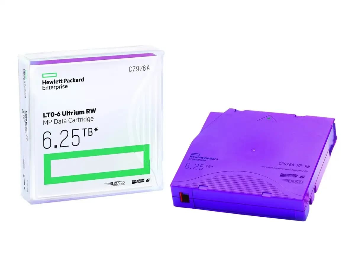 HP LTO6 MP Ultrium Non Custom Lbl 20 Pk (C7976AN)