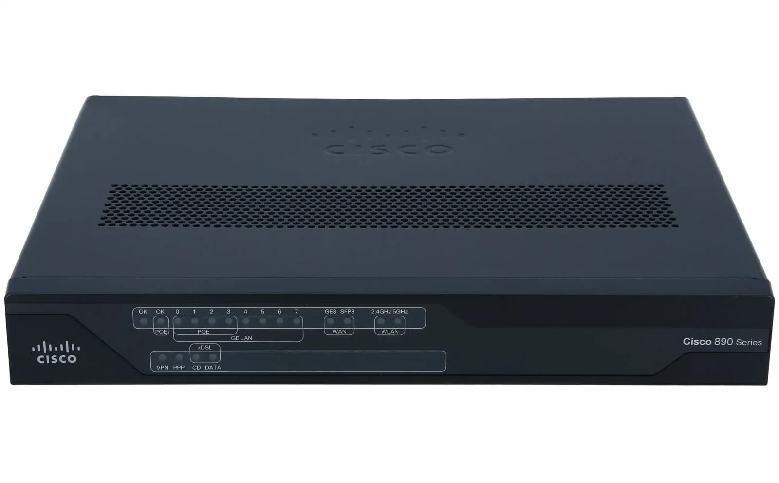 Cisco 897VA Gigabit Ethernet Security Router with VDSL/ADSL2+ and Wireless, Router, WLAN 1.000 Mbps, 8-Port, Kabellos USB 2.0 (C897VAM-W-E-K9)