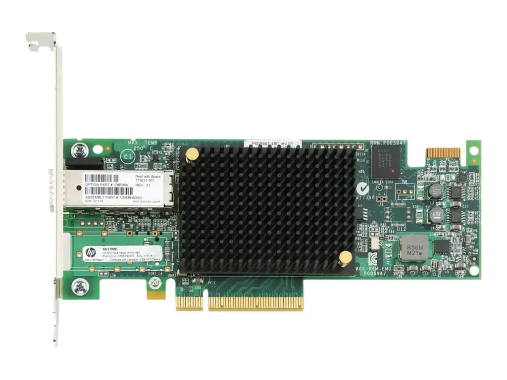 HP StoreFabric SN1100E 16Gb Single Port Fibre Channel Host Bus Adapter (C8R38A)