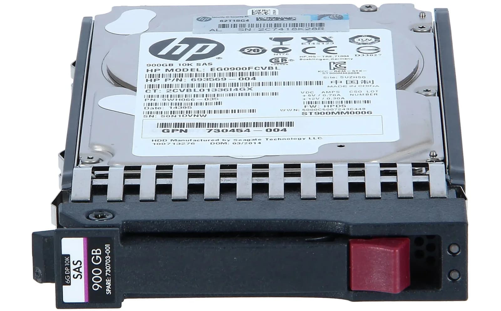 HP MSA 900GB 6G SAS 10K 2.5in DP ENT HDD (C8S59A)
