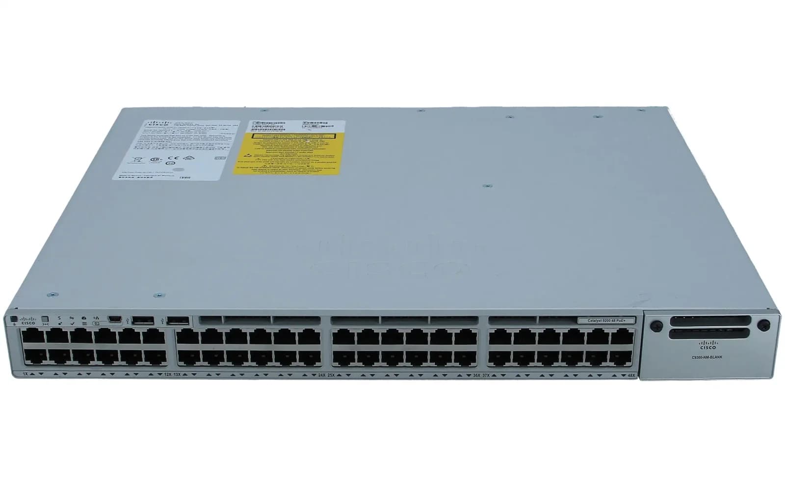Cisco Catalyst 9200, Network Advantage, Switch, L3, Smart, 48 x 10/100/1000 (PoE+) (C9200-48P-A)