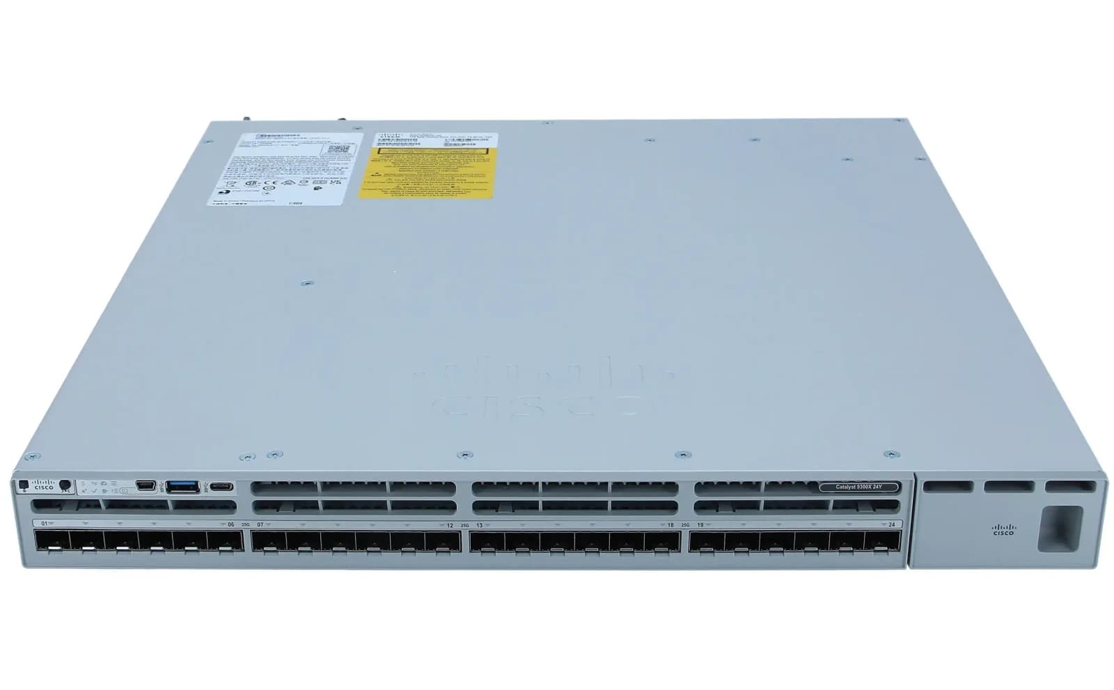 Cisco Catalyst 9300X, Network Advantage, switch, L3, Managed, 24 x 1/10/25 Gigabit SFP28, rack-mountable (C9300X-24Y-A)