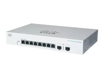 Cisco Business 220 Series CBS220-8T-E-2G, Switch, smart, 8 x 10/100/1000 + 2 x Gigabit SFP (uplink), rack-mountable (CBS220-8T-E-2G-EU)