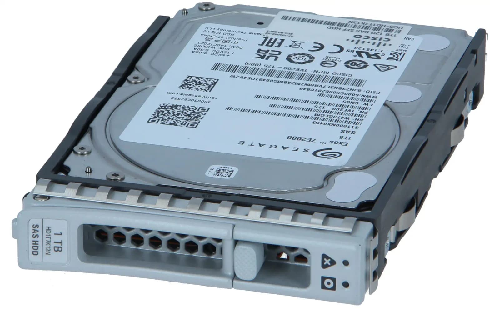 Cisco Hard drive, 1 TB, hot-swap, 2.5" SFF, SAS 12Gb/s, 7200 rpm