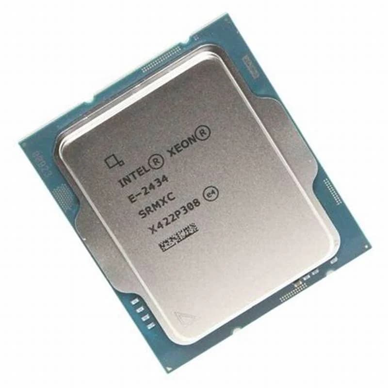 Intel Xeon E-2434, 3.4 GHz, 4 cores, 8 threads, 12 MB cache (CM8071505025205)