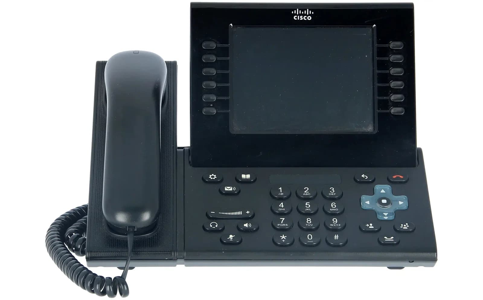 Cisco Unified IP Phone 9971 Standard, IP video phone, IEEE 802.11b/g/a (Wi-Fi), SIP, RTCP, SRTP, multiline (CP-9971-C-K9)