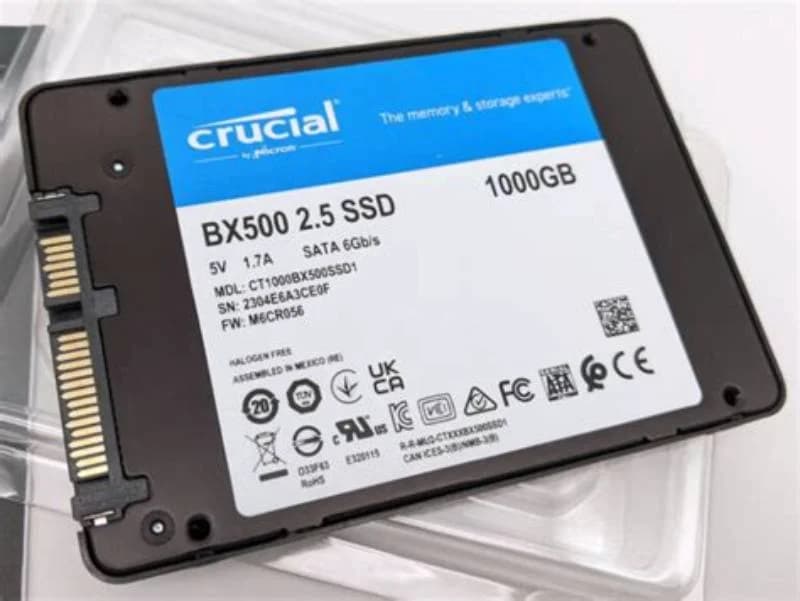 Crucial, 1TB 7MM SATA 6GB SOLID STATE DRIVE BX500 (CT1000BX500SSD1)