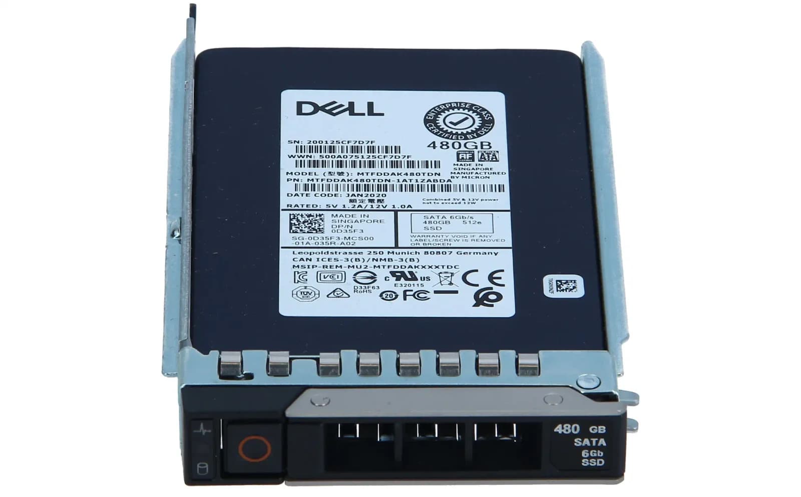 Dell D35F3, 480 GB, 2.5", 6 Gbit/s (D35F3)