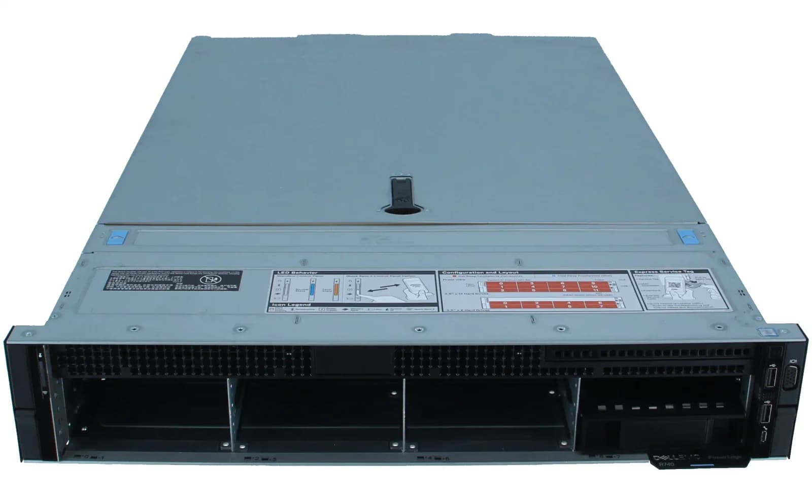 DELL R740 Server Chassis CTO, PowerEdge R740 8x3.5" LFF Chassis