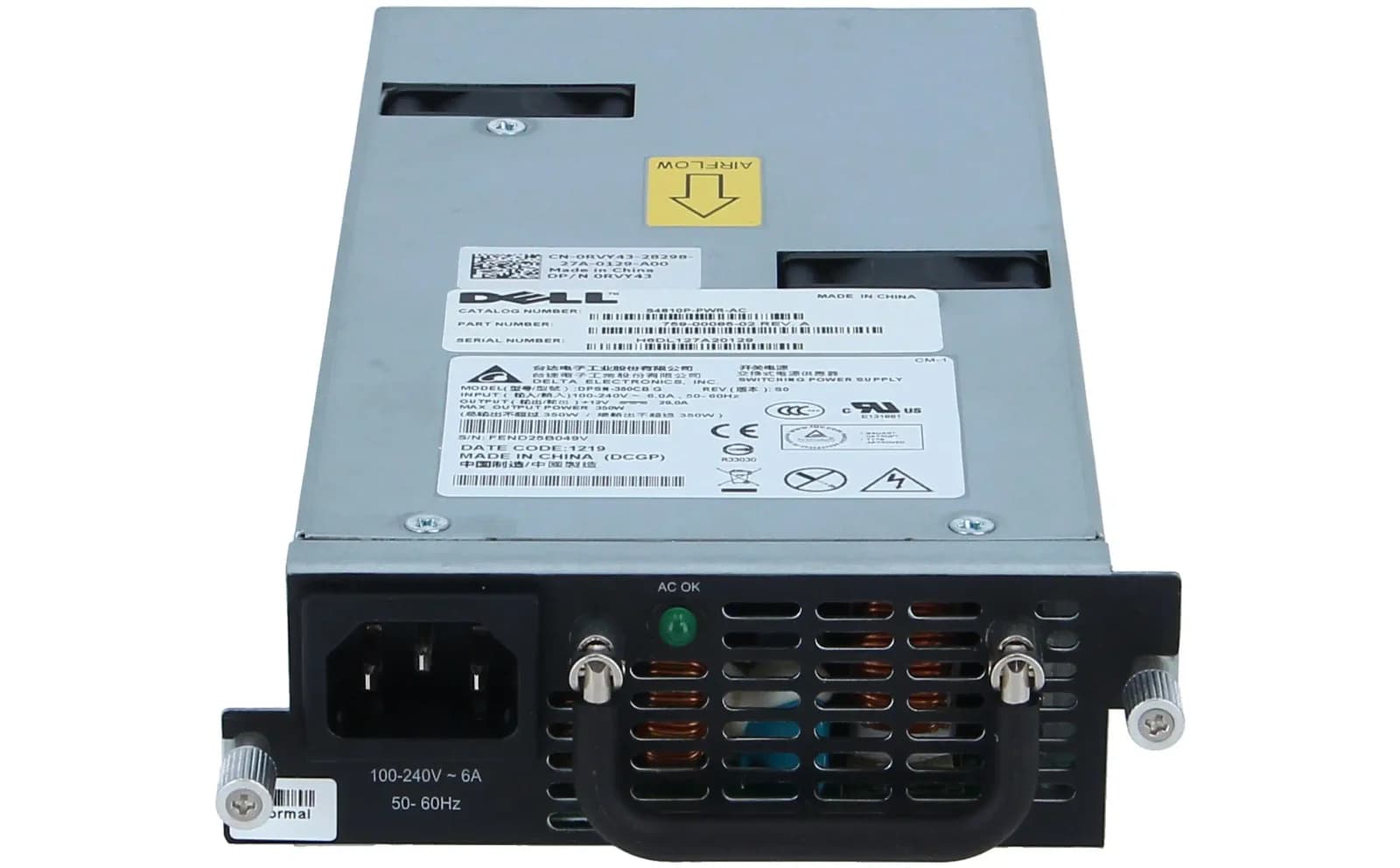 DELL Switch PSU Force10 S4810P 350W