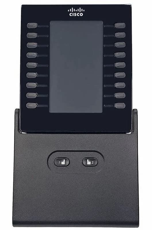 Cisco Desk Phone 9800 Key expansion module for VoIP phone, 20 keys, 2 pages, carbon black (DP-9800-KEM)