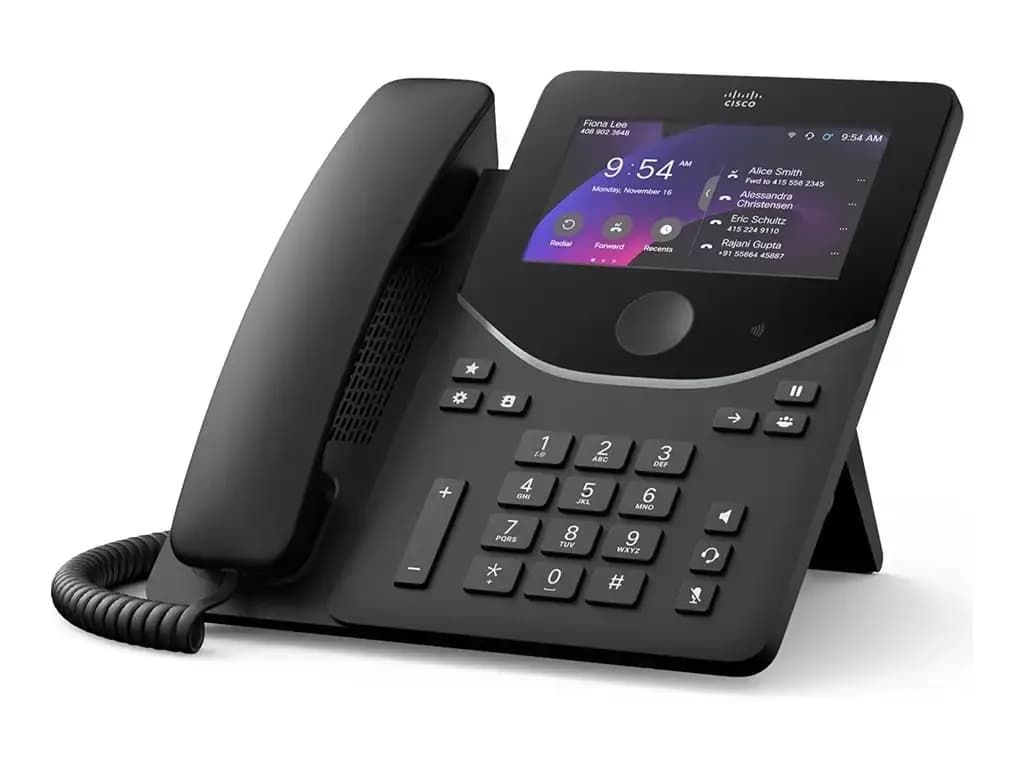 Cisco Desk Phone 9871, VoIP phone, with Trusted Platform Module (TPM) 2.0 with caller ID/call waiting, IEEE 802.11a/b/g/n/ac (Wi-Fi) / (DP-9871-K9)