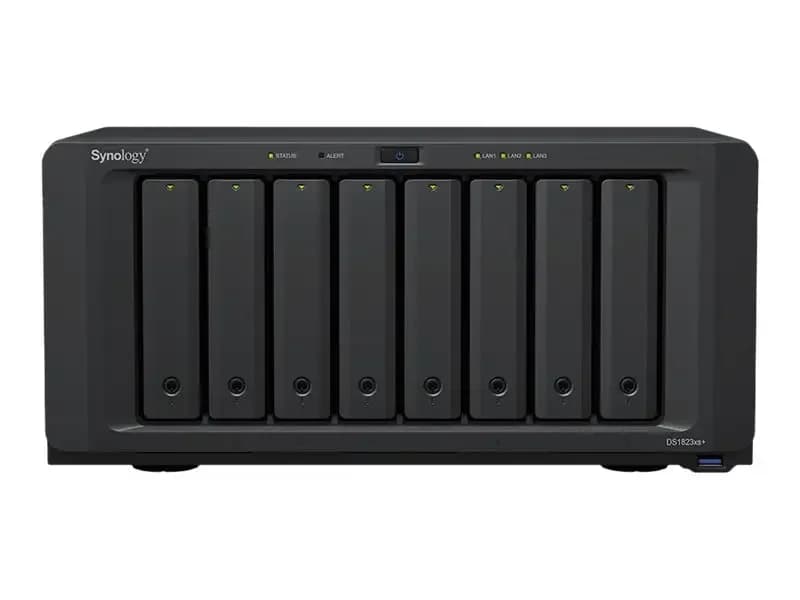 Synology Disk Station DS1823XS+, NAS server, 8 bays, SATA 6Gb/s, RAID 0 1 5 6 10 JBOD, RAID F1, RAM 8 GB, Gigabit Ethernet / 10 Gigabit (DS1823XS)