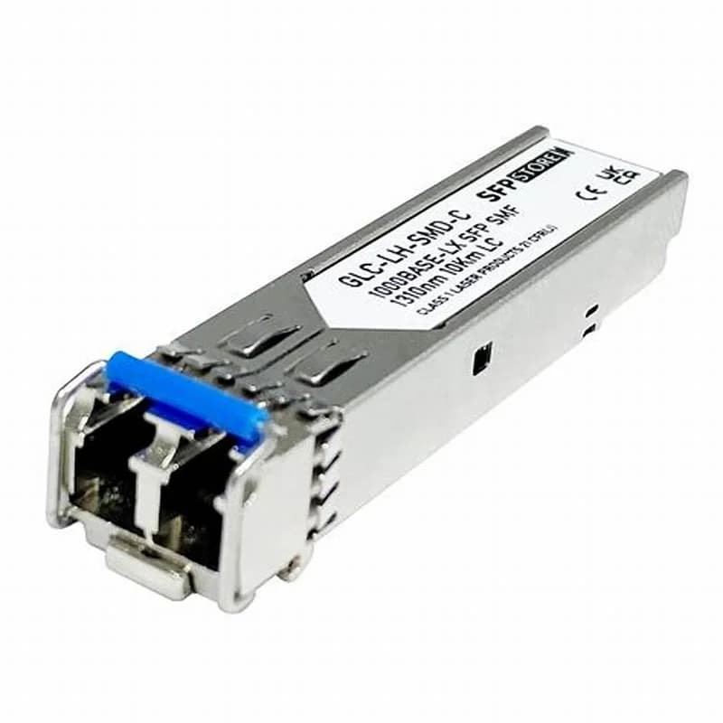 SFP (mini-GBIC) transceiver module, 1GbE, 1000Base-LX, LC single-mode, up to 10 km, Brocade compatible (E1MG-LX-OM-C)