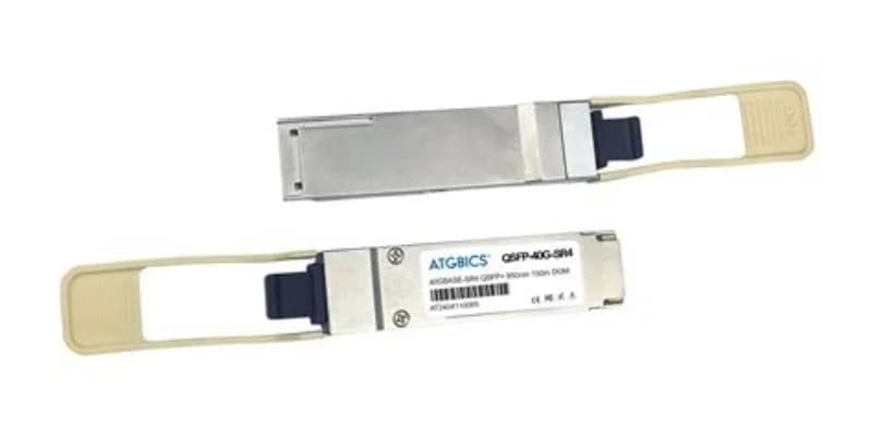 QSFP+ transceiver module, 40GbE, 40GBASE-SR4, MTP/MPO multi-mode, up to 150 m, 840-860 nm, Brocade compatible (E40G-QSFP-SR4-C)