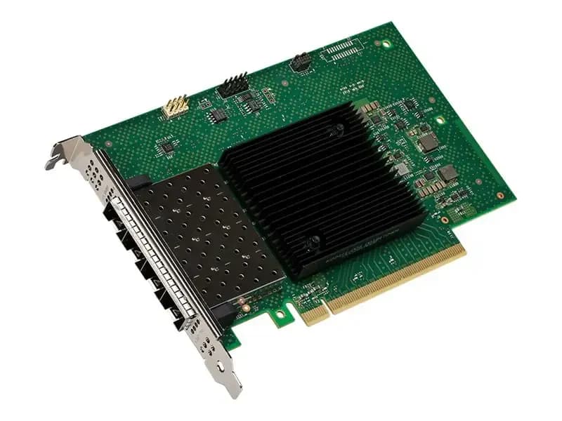 Intel Ethernet Network Адаптер, PCIe 4.0 x16, 10/25 Gigabit SFP28 x 4 (E810XXVDA4BLK)