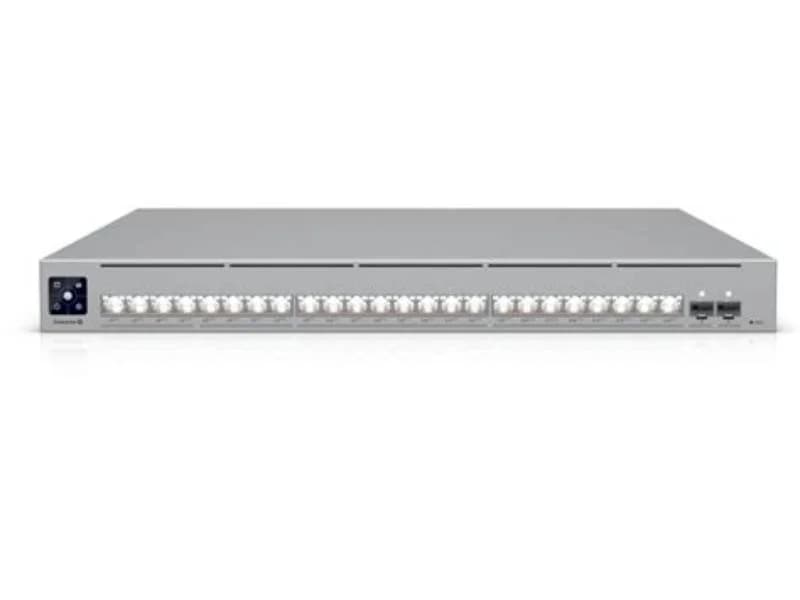 Ubiquiti UniFi Enterprise Campus 24 PoE, Switch, L3, Managed, 8 x 2.5GBase-T + 16 x 10Gb Ethernet + 2 x 25 Gigabit SFP28, rack-mountable, (ECS-24-POE)