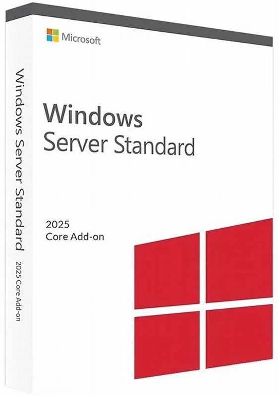 Microsoft Windows Сервер 2025 Standard, Licence, 2 additional cores, OEM, no media/no key, POS (EP2-17260)