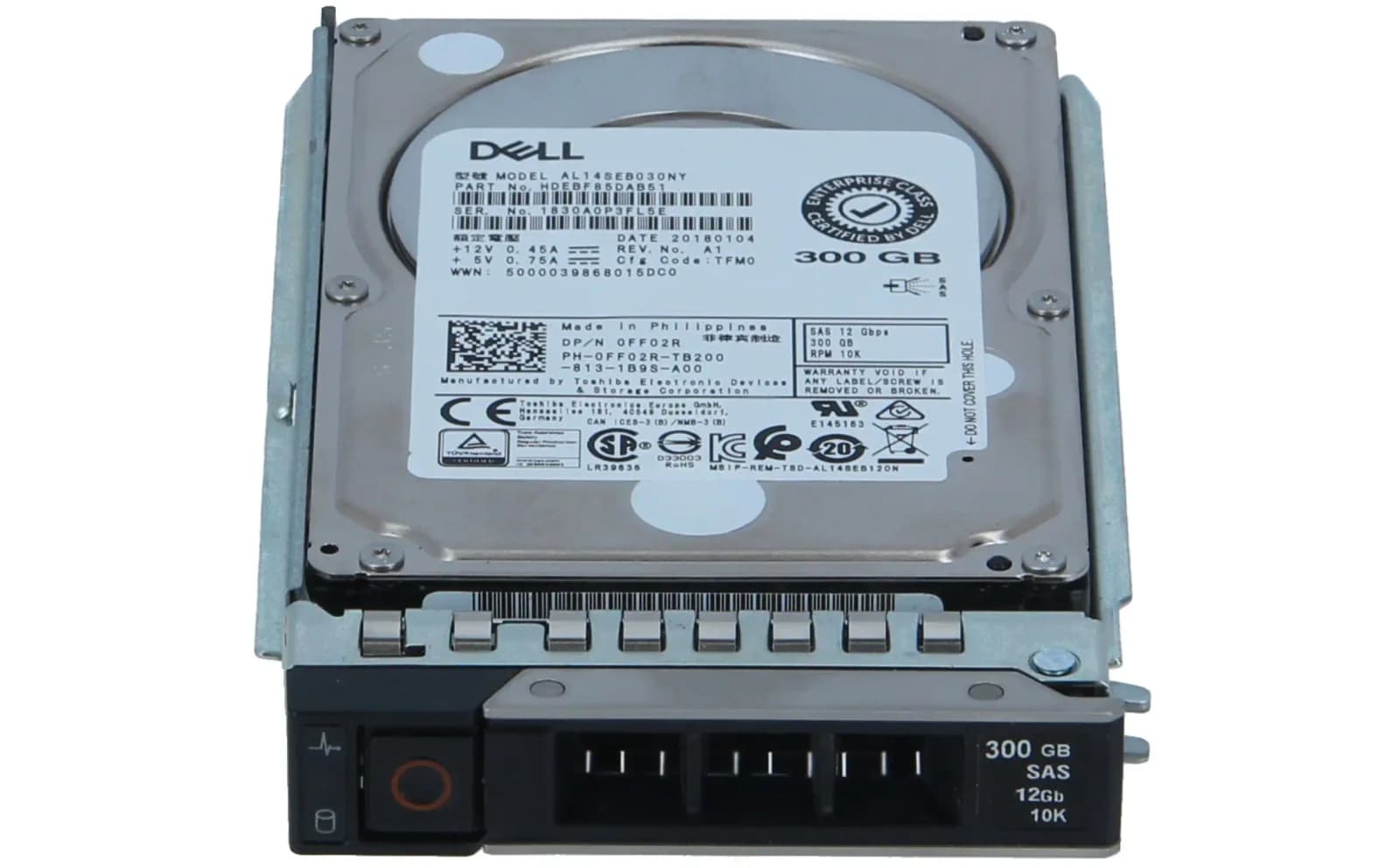 Dell FF02R, 2.5 Zoll, 300 GB, 10000 RPM (FF02R)