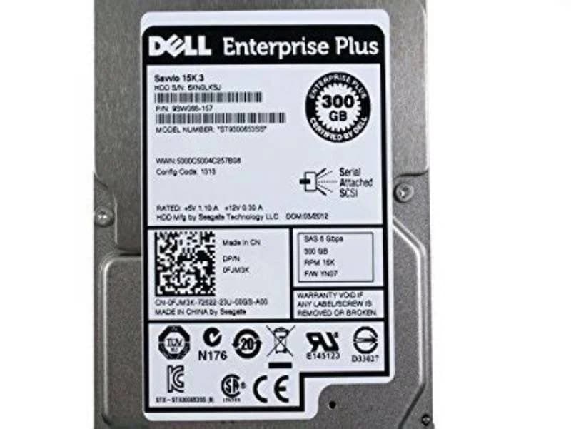 DELL Disk 300GB 15K SAS 2.5 (FJM3K)