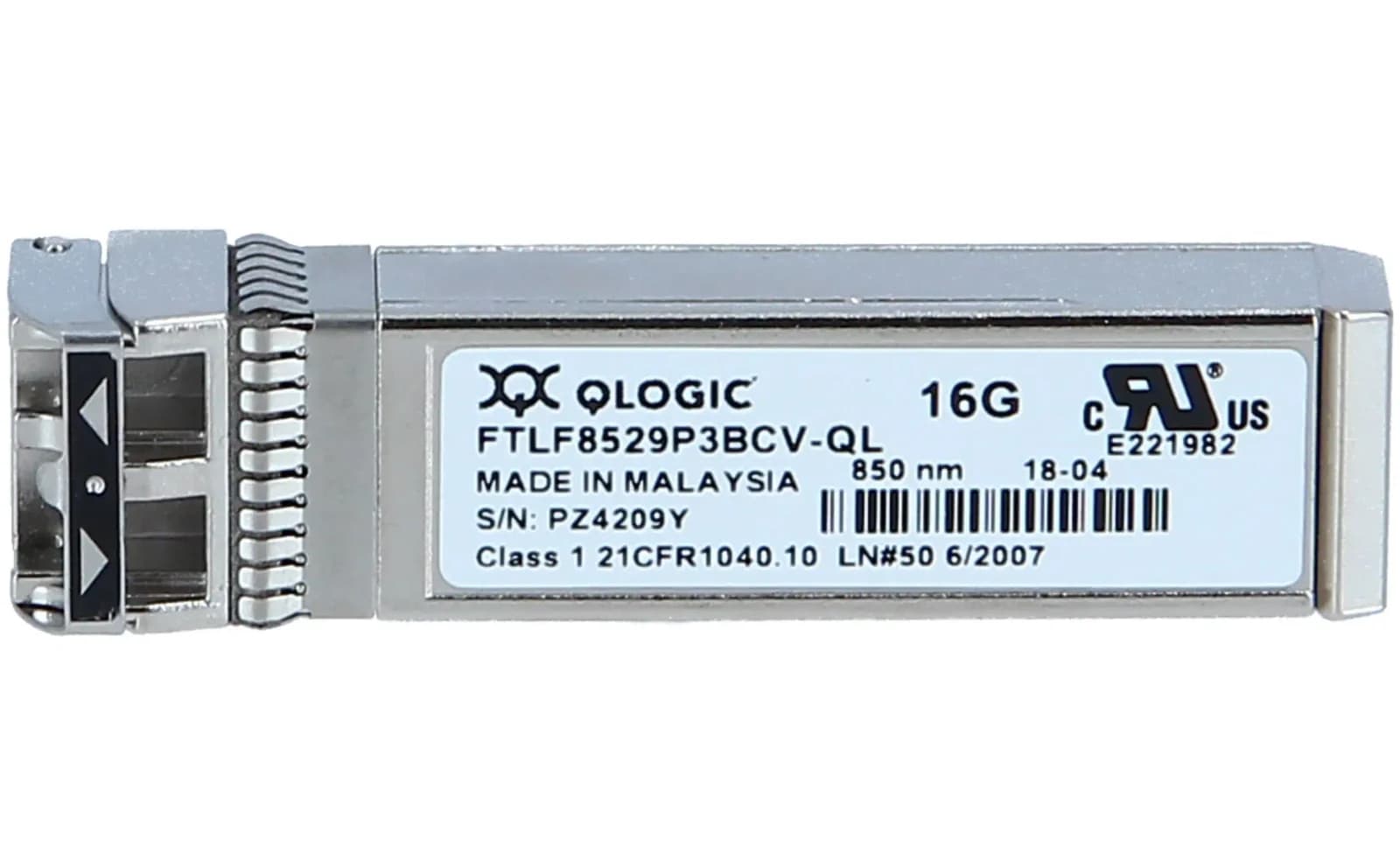 QLogic FINISAR 16GB SFP+ Transceiver, 16 Gbps (FTLF8529P3BCV-QL)