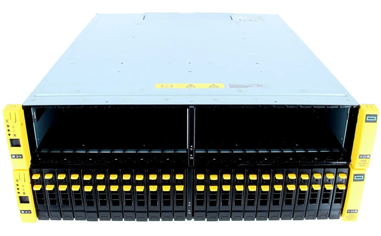 HPE 3PAR StoreServ 8400 4-node Storage Base, Hard drive array, 48 bays (SAS), 16Gb Fibre Channel (external), rack-mountable, 4U (H6Z02B)