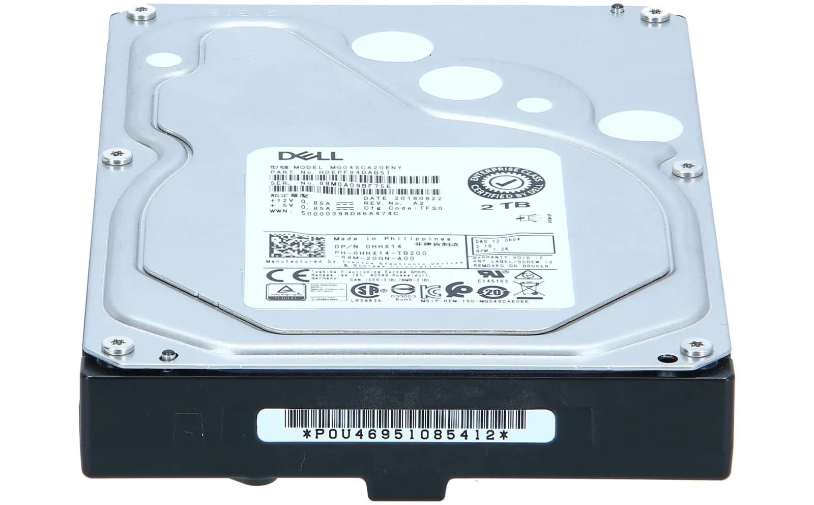 DELL 2TB, 7200 rpm, 3.5", SAS (HHX14)