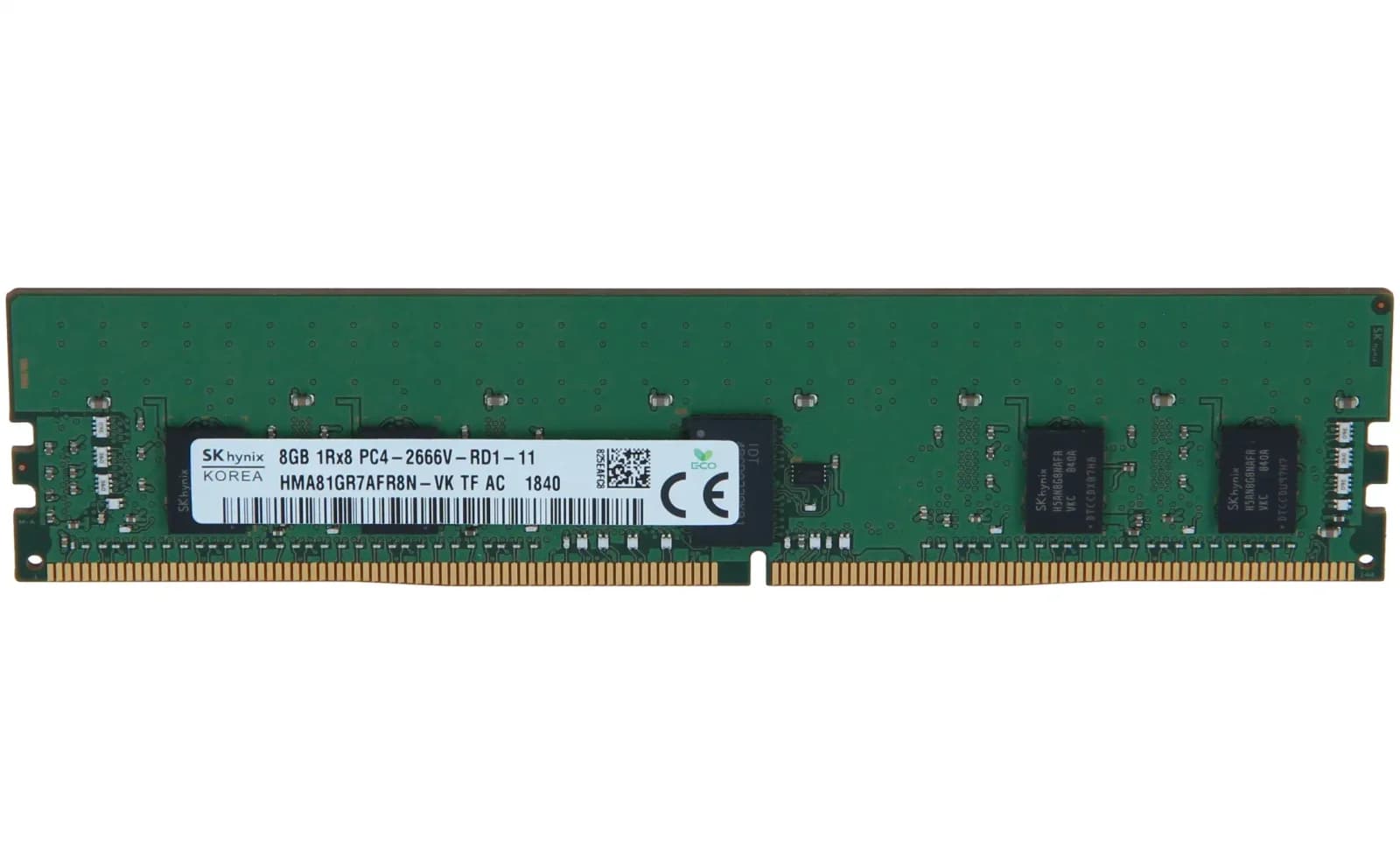 SK Hynix 8GB (1*8GB) 1RX8 PC4-21300V-R DDR4-2666MHZ RDIMM (HMA81GR7AFR8N-VK)