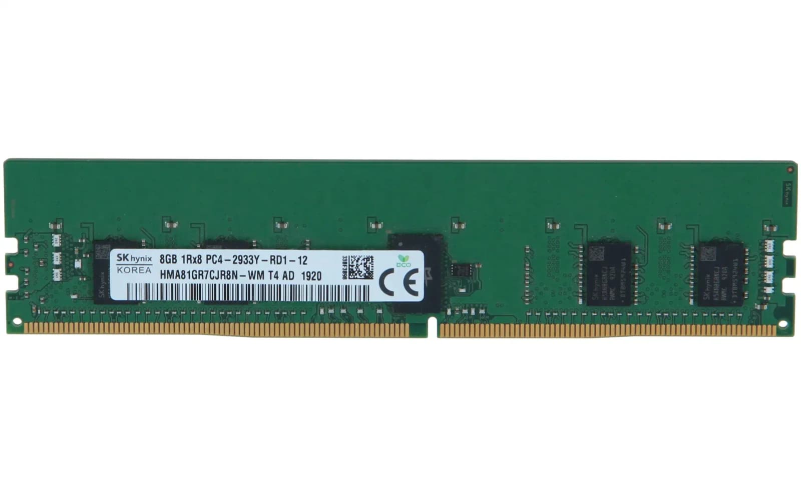 SK Hynix DDR4, module, 8 GB, DIMM 288-pin, 2933 MHz / PC4-23400, CL21, 1.2 V, registered, ECC (HMA81GR7CJR8N-WM)