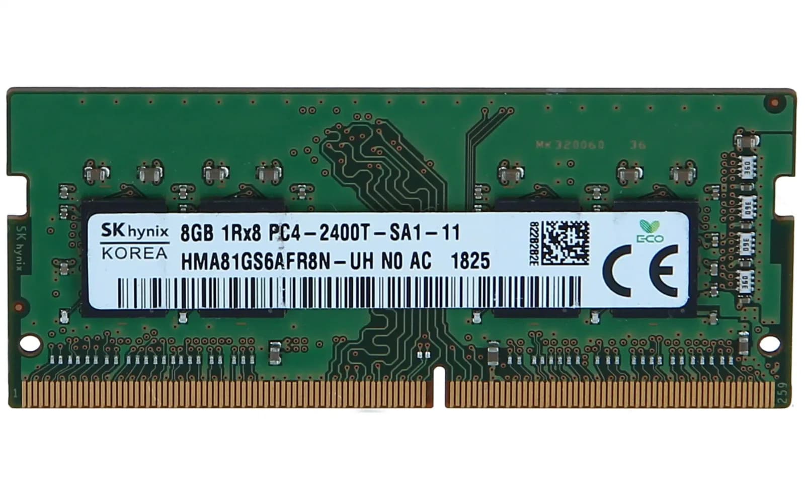 SK Hynix DDR4, module, 8 GB, SO-DIMM 260-pin, 2400 MHz / PC4-19200, CL17, 1.2 V, unbuffered, non-ECC (HMA81GS6AFR8N-UH)