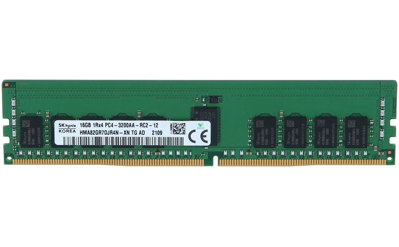 SK Hynix 16GB DDR4 288-pin DIMM 3200MHz Registered 1Rx4 (HMA82GR7DJR4N-XN)