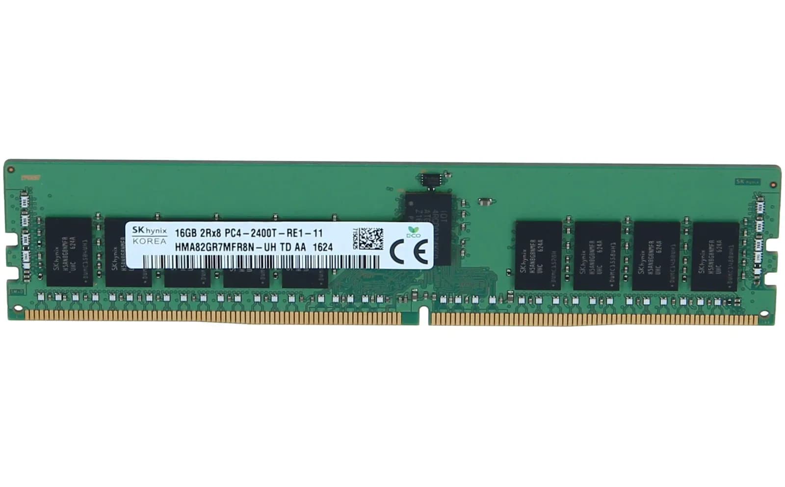 Dell 16GB (1X16GB) 2RX8 PC4-2400T DDR4-19200MHZ RDIMM MEM KIT, 16 GB, DDR4 (HMA82GR7MFR8N-UH)