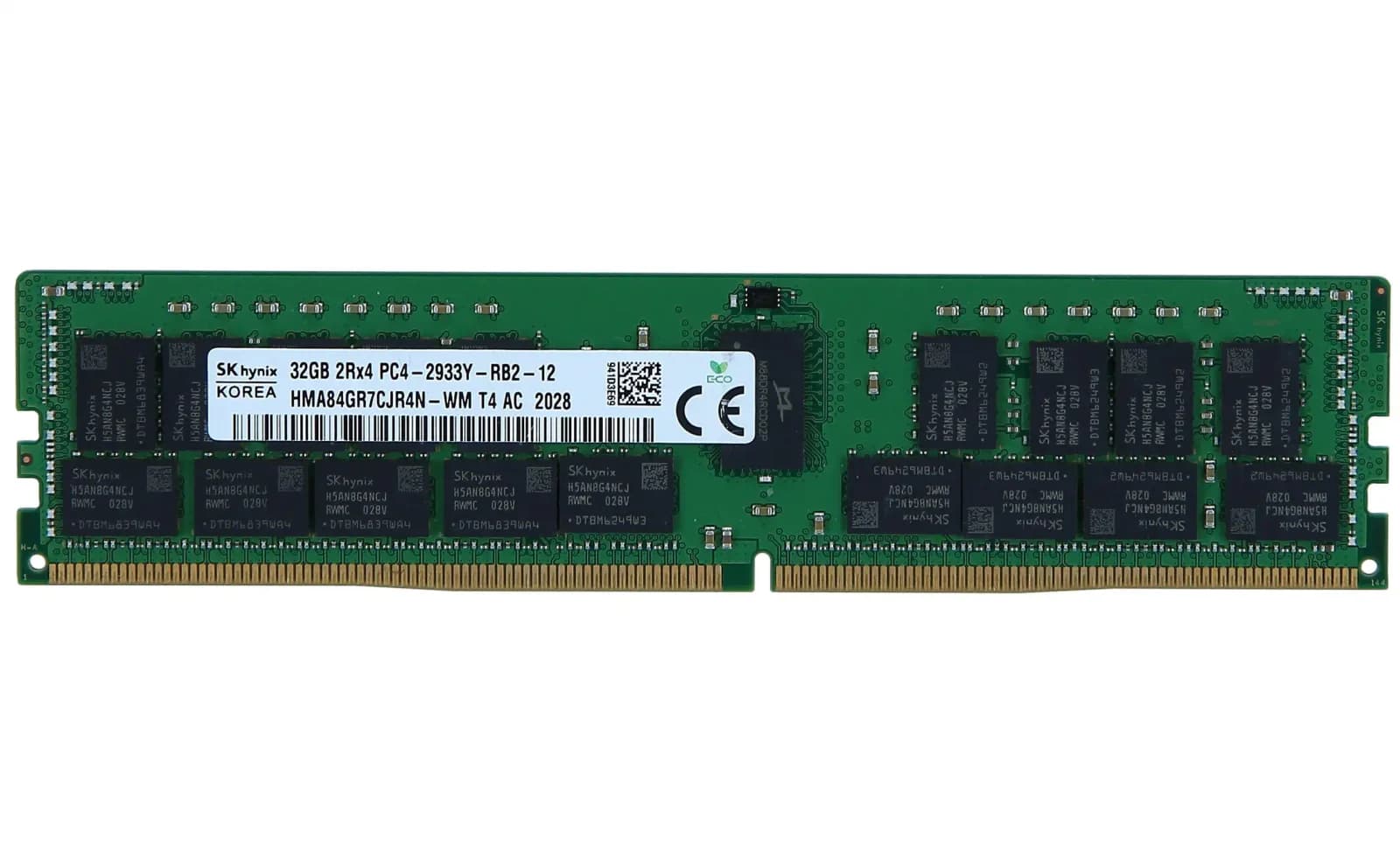 SK Hynix DDR4, module, 32 GB, DIMM 288-pin, 2933 MHz / PC4-23400, CL21, 1.2 V, registered, ECC (HMA84GR7CJR4N-WM)
