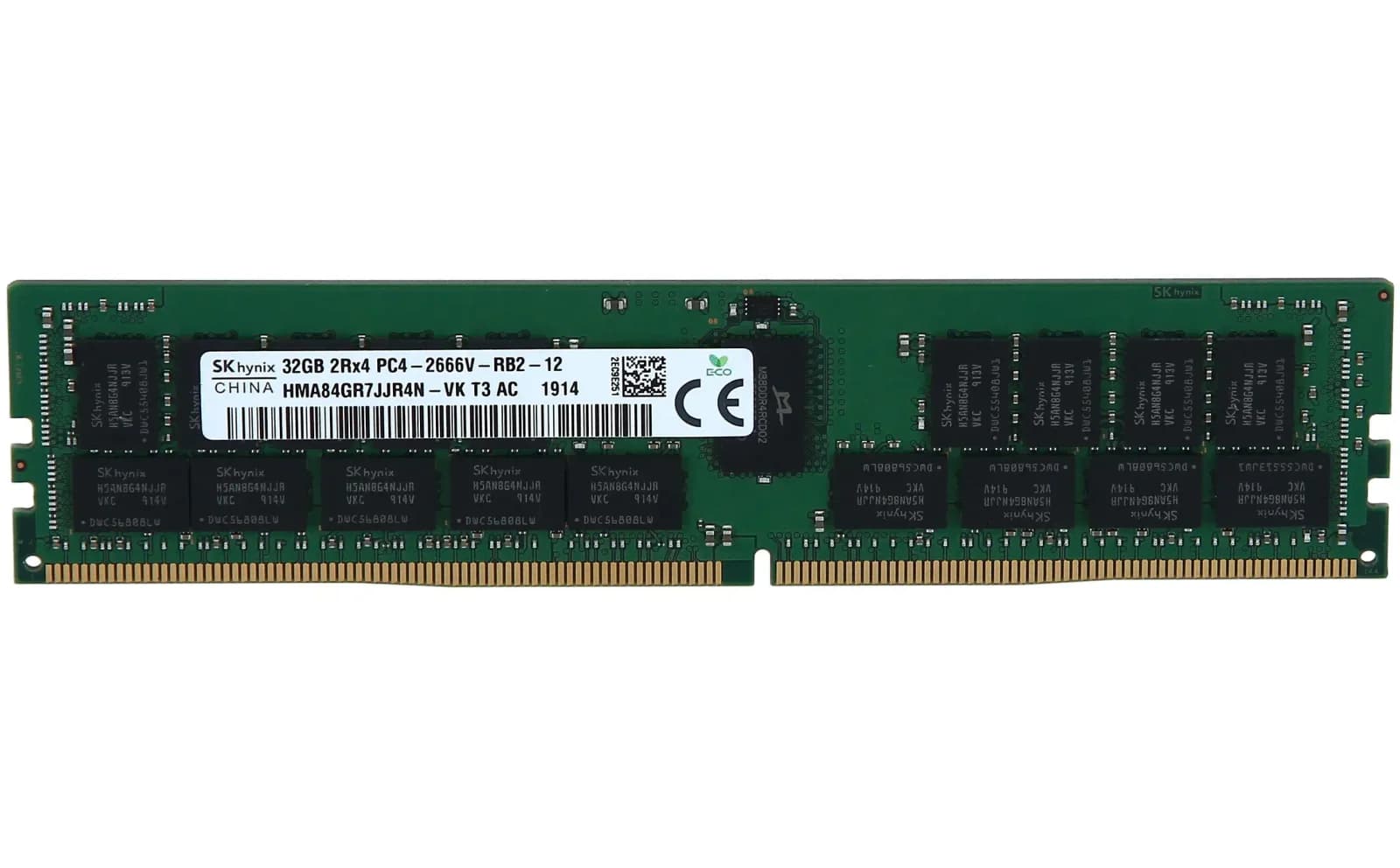 SK Hynix 32GB PC4-21300V-R DIMM Dual Rank x4 (DDR4-2666) (HMA84GR7JJR4N-VK)