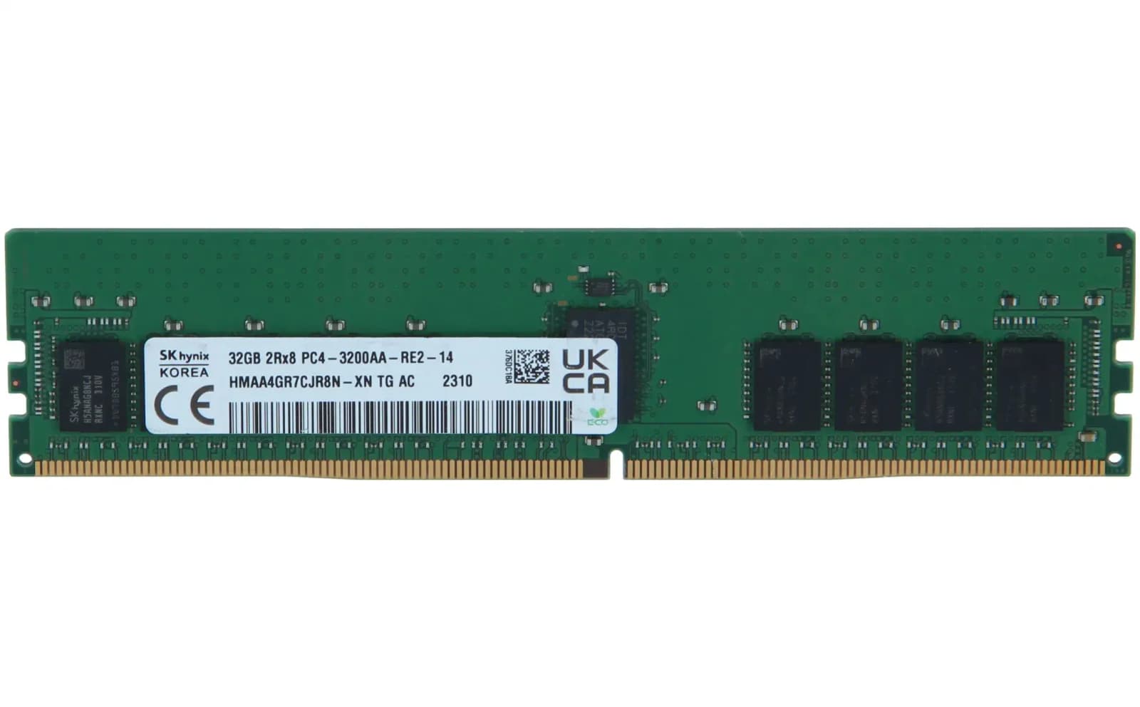 SK Hynix DDR4, module, 32 GB, DIMM 288-pin, 3200 MHz / PC4-25600, CL22, 1.2 V, registered, ECC (HMAA4GR7AJR8N-XN)