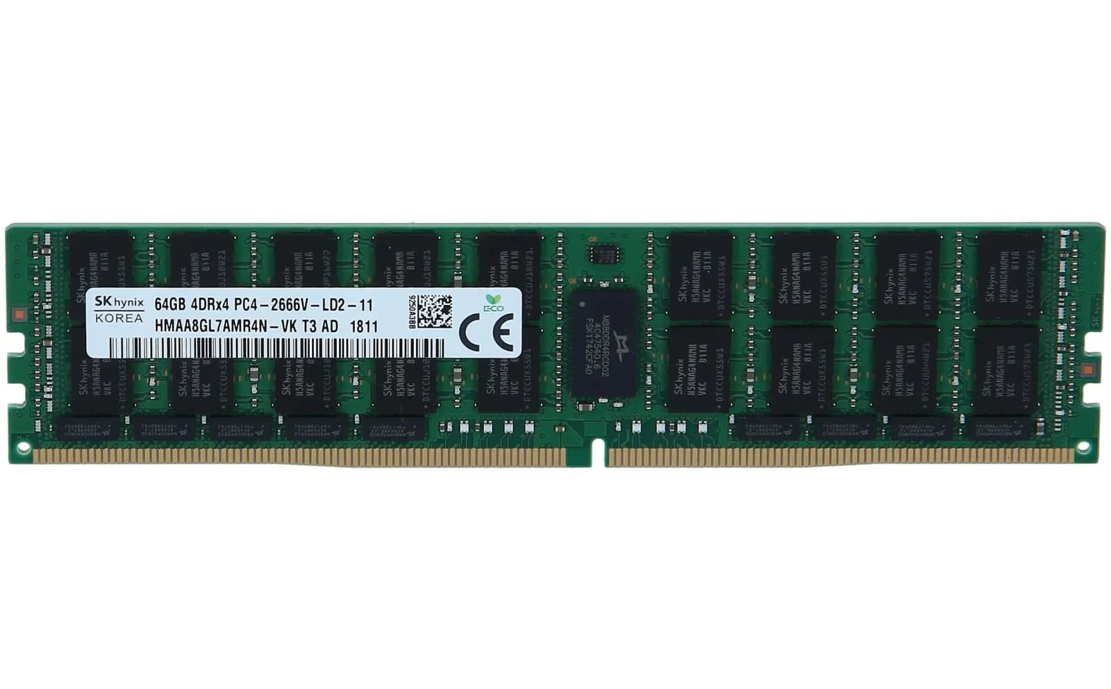 SK Hynix 64GB (1*64GB) 4RX4 PC4-21300V-L DDR4-2666MHZ LRDIMM (HMAA8GL7CPR4N-VK)