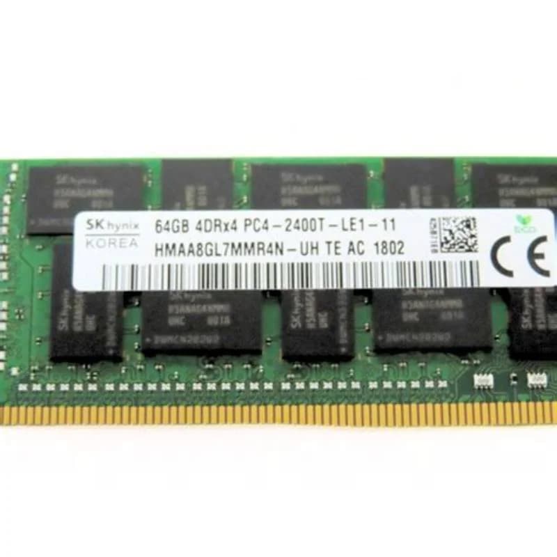 SK Hynix 64GB (1*64GB), 4RX4, PC4-19200T, DDR4-2400MHZ, LRDIMM (HMAA8GL7MMR4N-UH)