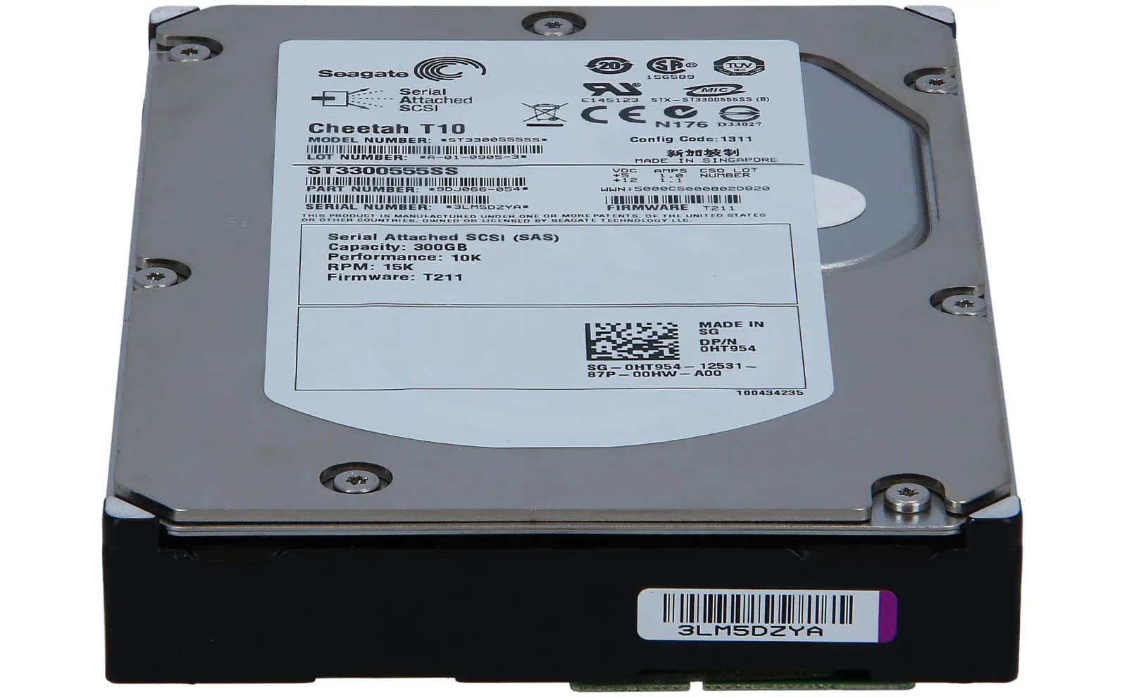 DELL 300GB 10K SAS 3.5 INCH HDD (HT954)