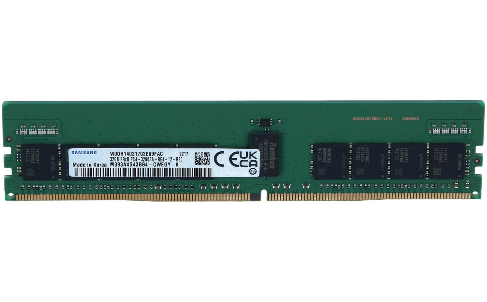 DELL 32GB 1*32GB 2RX4 PC4-25600AA-R DDR4-3200MHZ RDIMM (HTPJ7)