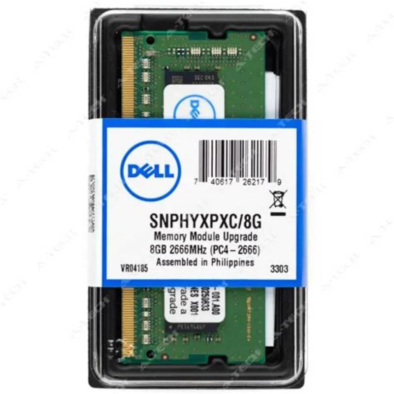 DELL DDR4, module, 8 GB, SO-DIMM 260-pin, 2666 MHz / PC4-21300, 1.2 V, unbuffered, non-ECC, Upgrade (HYXPX)