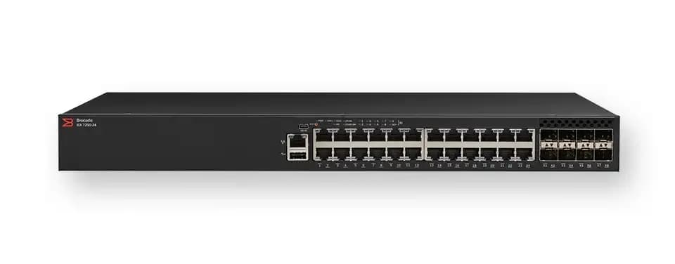 Brocade ICX 7250-24P, Switch, L3, managed, 24 x 10/100/1000 (PoE+) (ICX7250-24P)