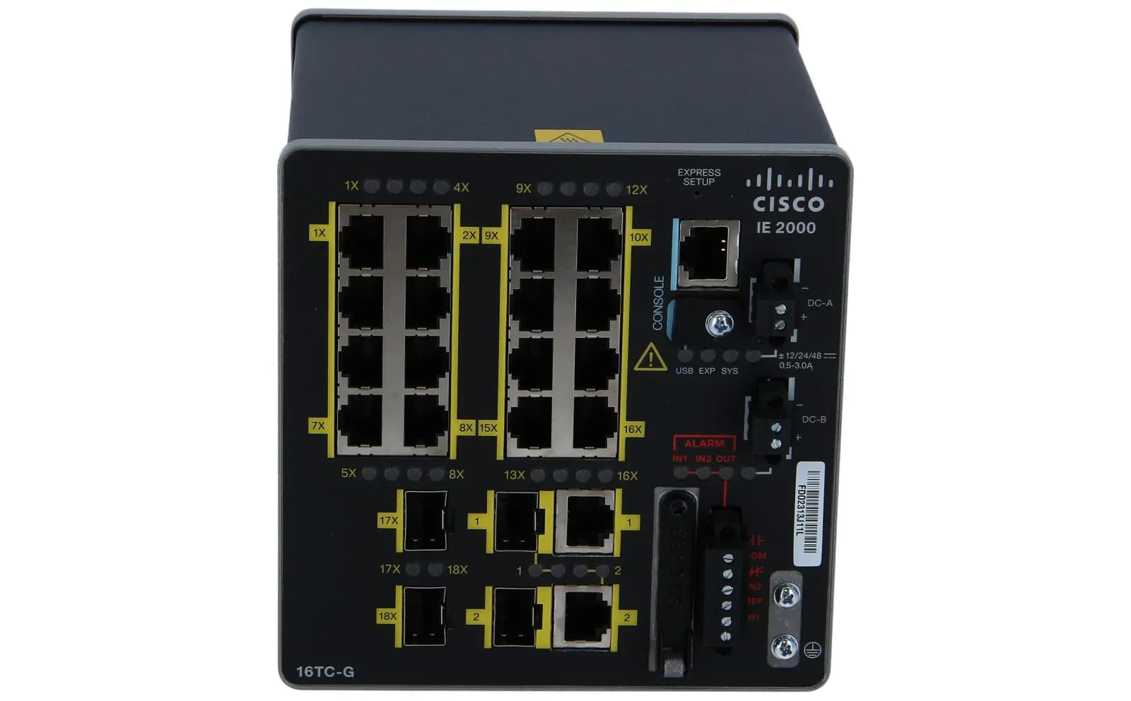 Cisco IE 16 10/100,2 FE SFP+2 T/SFP, Lite (IE-2000-16TC-G-L)