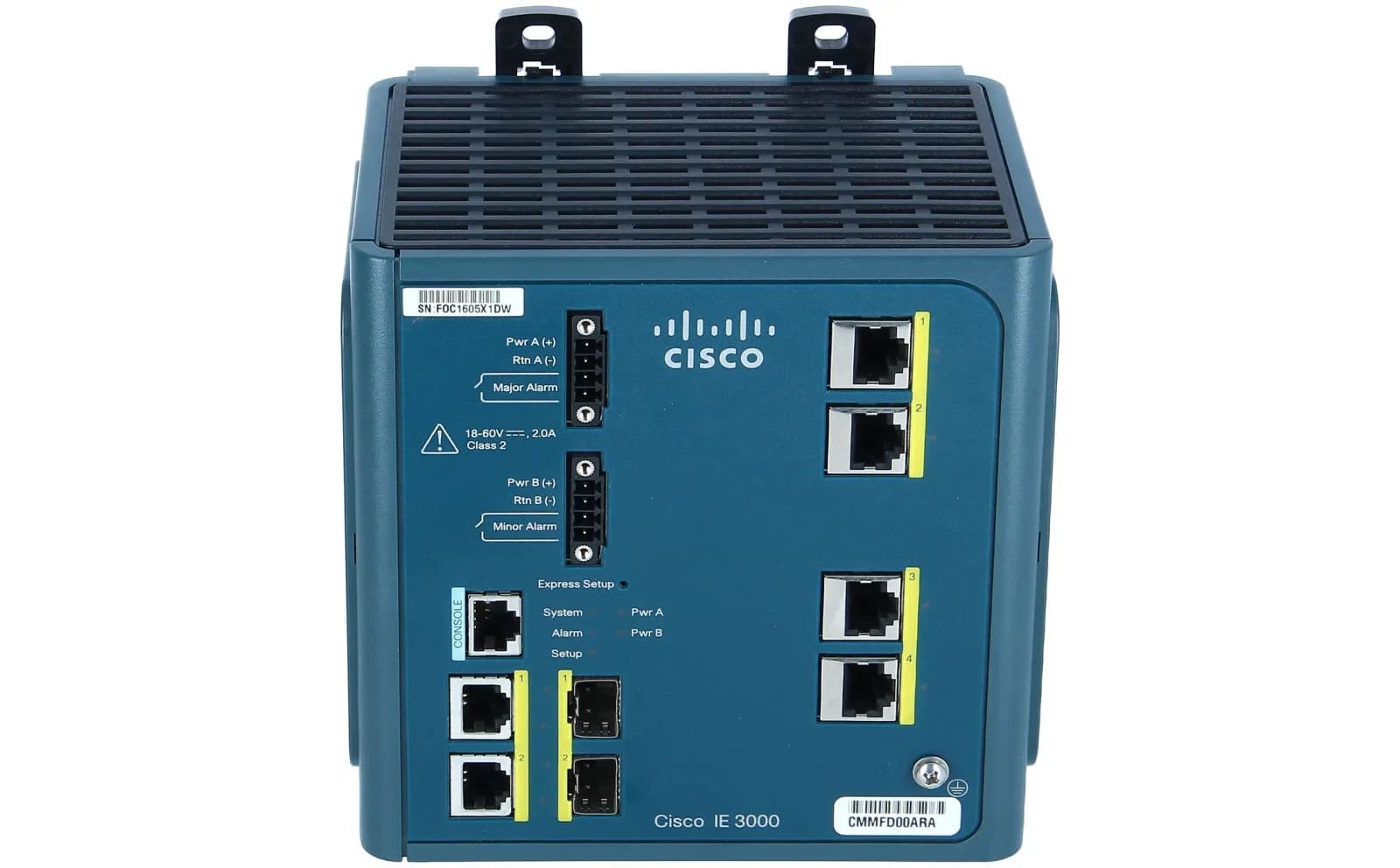 Cisco Industrial Ethernet 3000 Series, Switch, 100 Mbps, 4-Port (IE-3000-4TC-E)