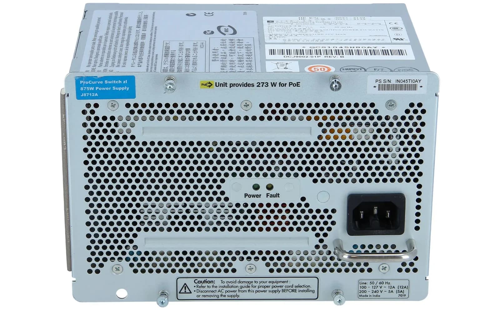 HP HPE ProCurve Switch zl 875W power supply (J8712A)