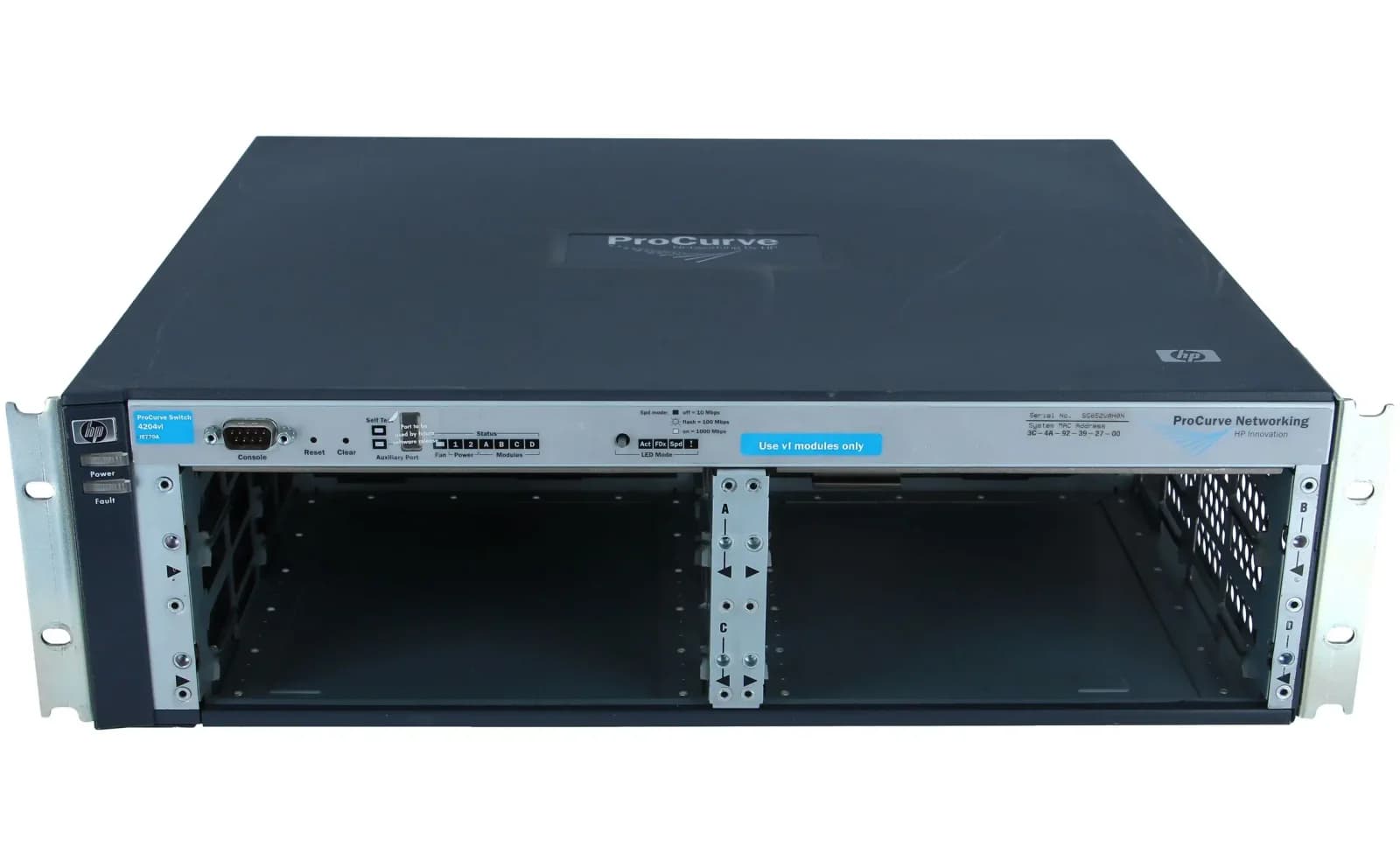 HPE HP ProCurve Switch 4204VL 4204vl Chassis (J8770A)