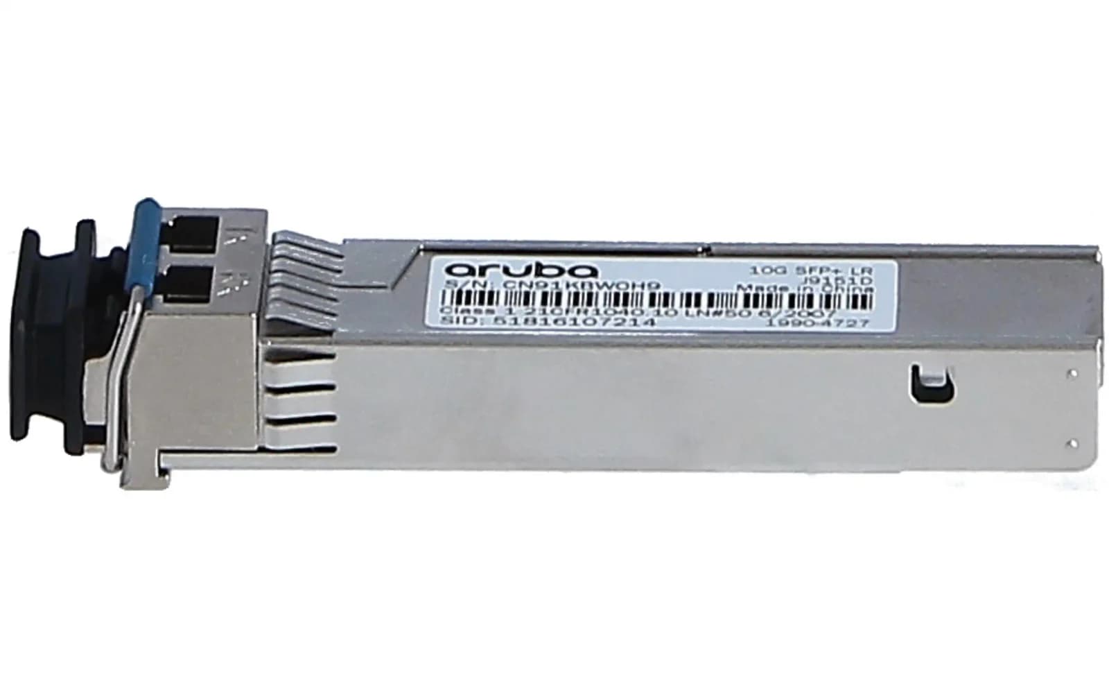 HPE Aruba, SFP+-transiver modul, 10 GigE, 10GBase-LR, SFP+ / LC Single-Modus, 10 km, 1310 nm (J9151D)