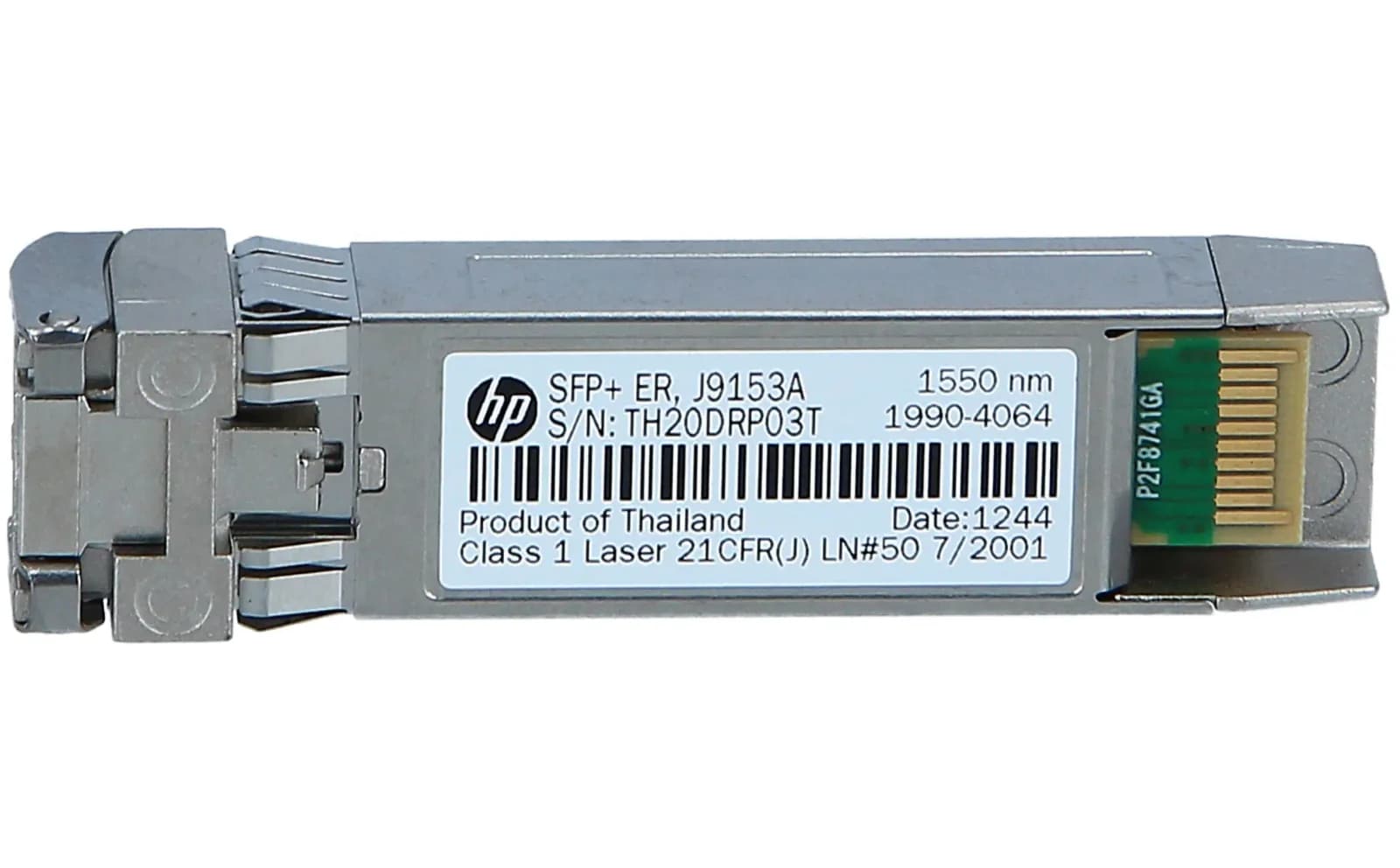 HPE X132, SFP+ transceiver module, 10 GigE, 10GBase-ER, LC, 40 km, 1550 nm (J9153A)