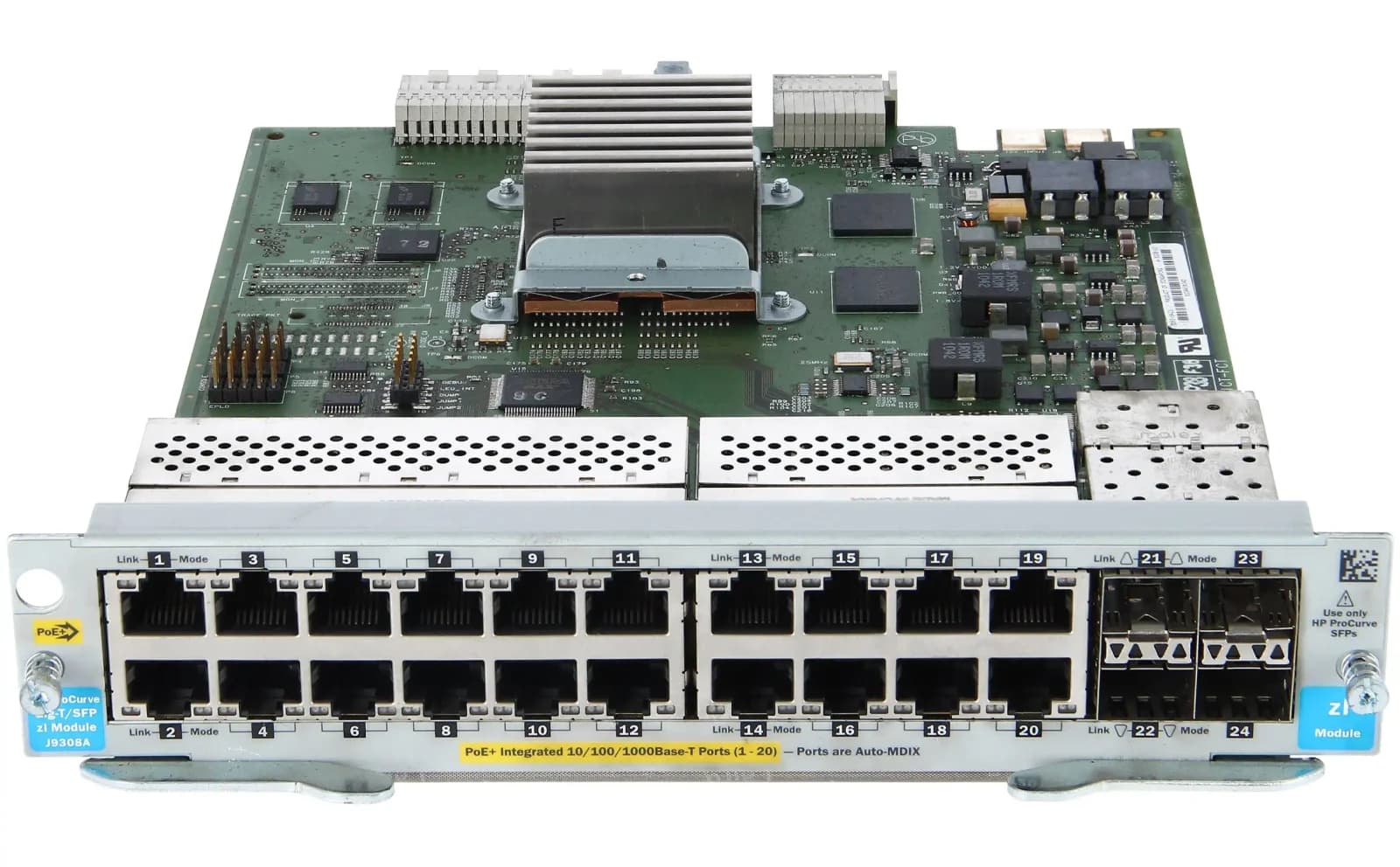HPE HP 20p 10/100/1000 PoE+/4p MGBIC zl Mod (J9308A)