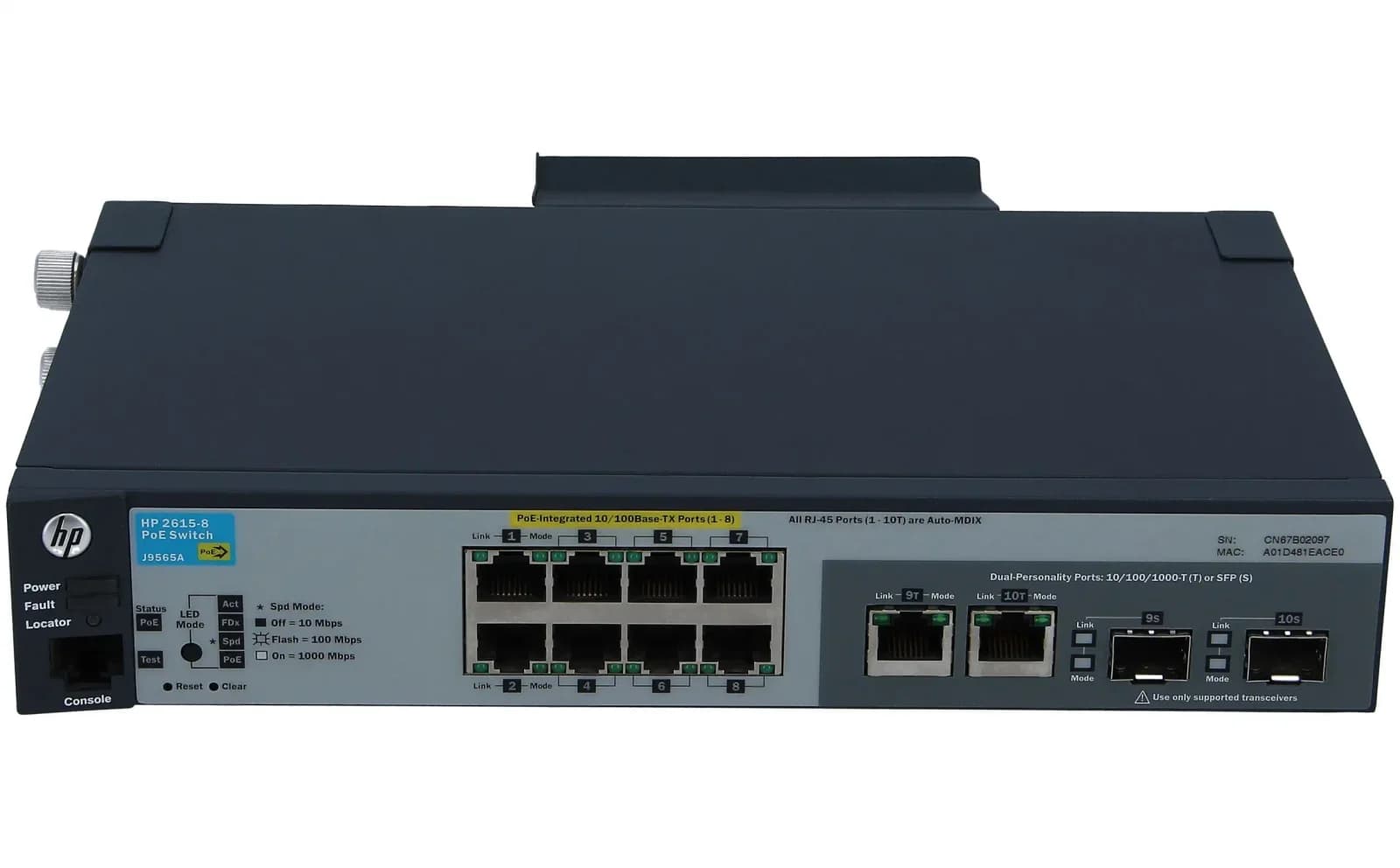 HP 2615-8-PoE Switch (J9565A)