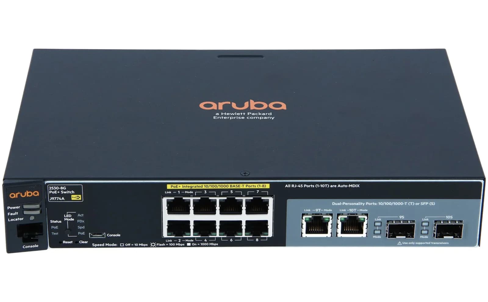 HPE HP 2530-8G-PoE+ Switch (J9774A)